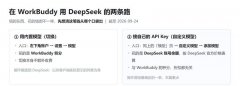 WorkBuddy如何接入DeepSeek WorkBuddy调用DeepSeek教程